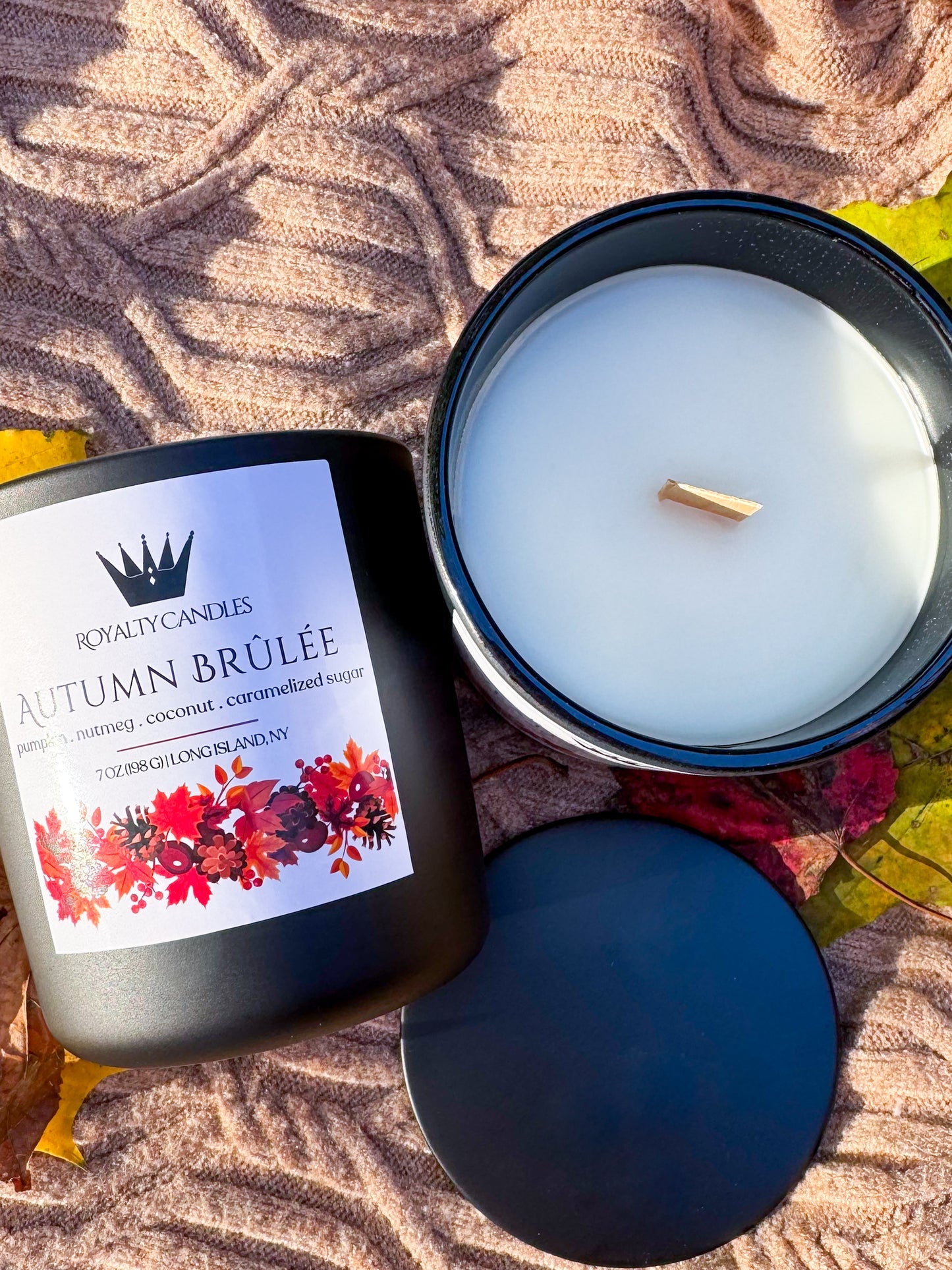 Autumn Brûlée Wood Wick Candle